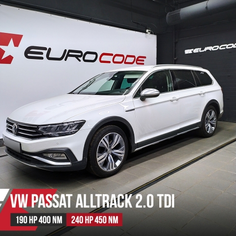 Чип тюнинг VW Passat B8 2.0TDI 190 л.с. DFHA